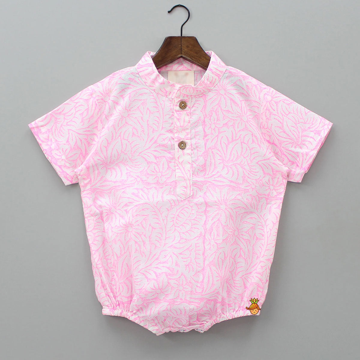 Pre Order: Floral Printed Taffy Pink Bodysuit