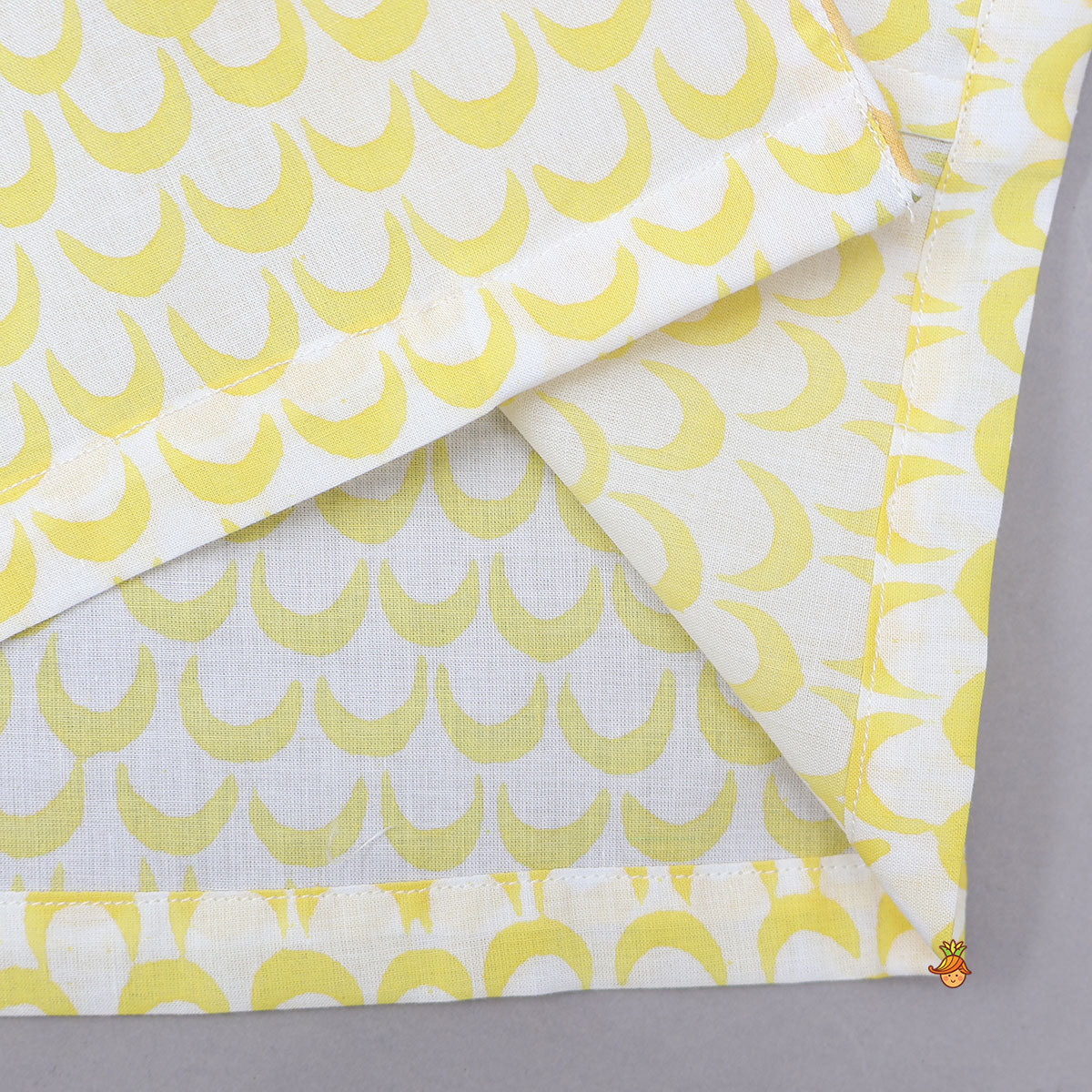 Pre Order: Moon Printed Yellow Shirt And Pyjama