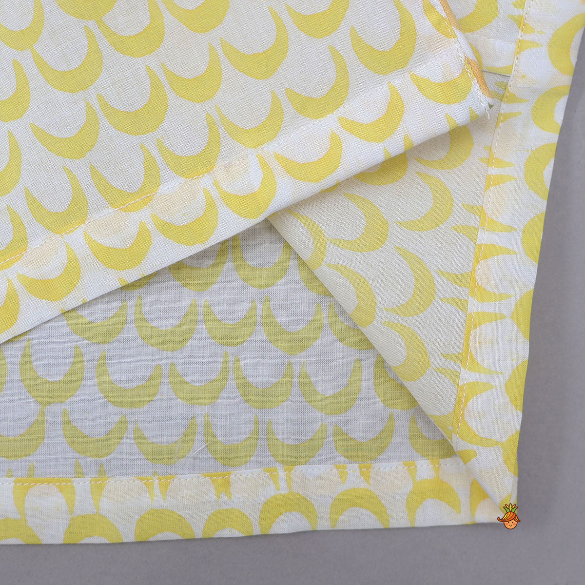 Pre Order: Moon Printed Yellow Shirt And Pyjama