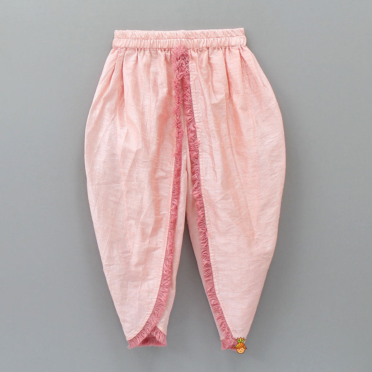 Abhla Work Off White Kurti And Dhoti With Dupatta