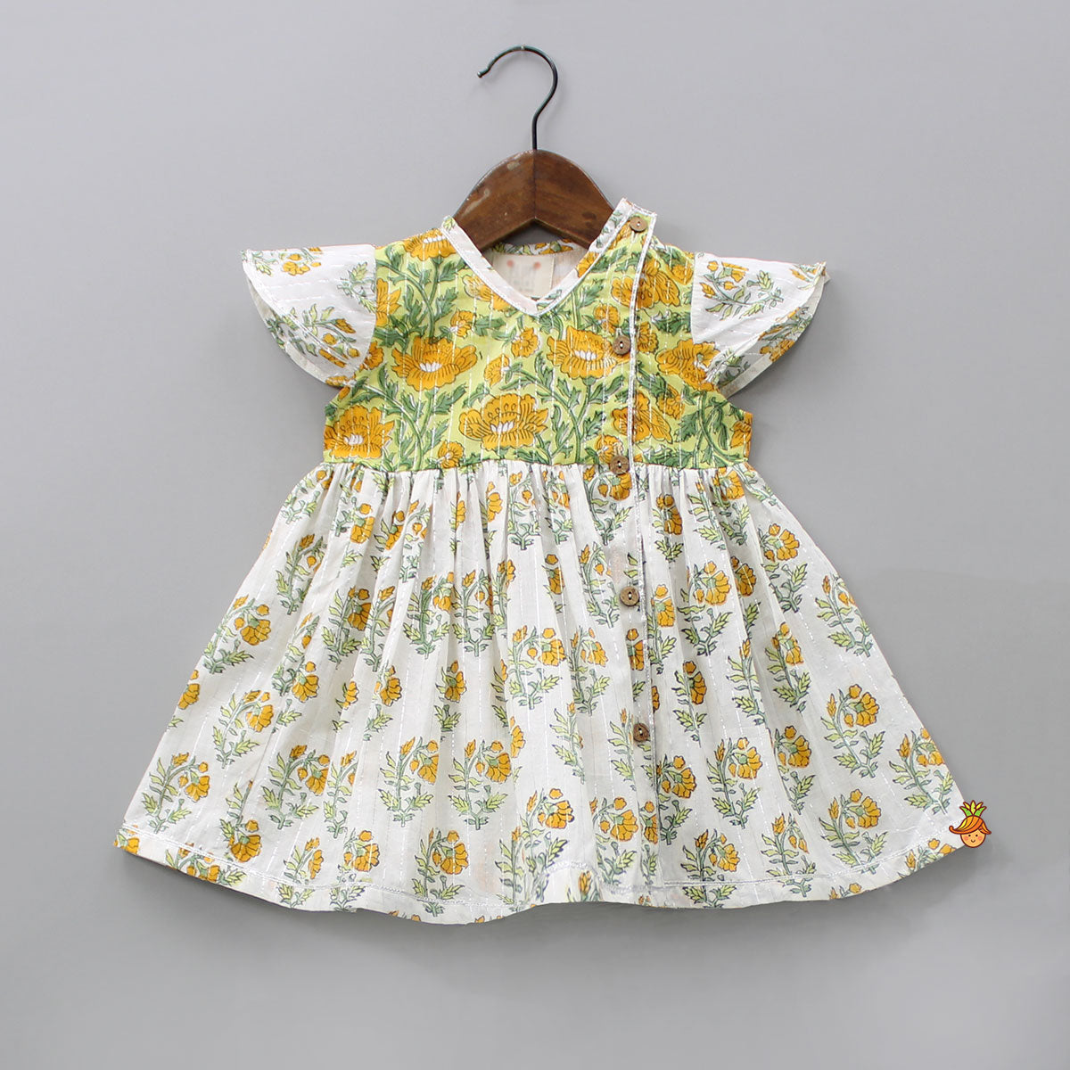 Pre Order: Hand Block Printed Multicolour Infant Baby Set With Swaddle