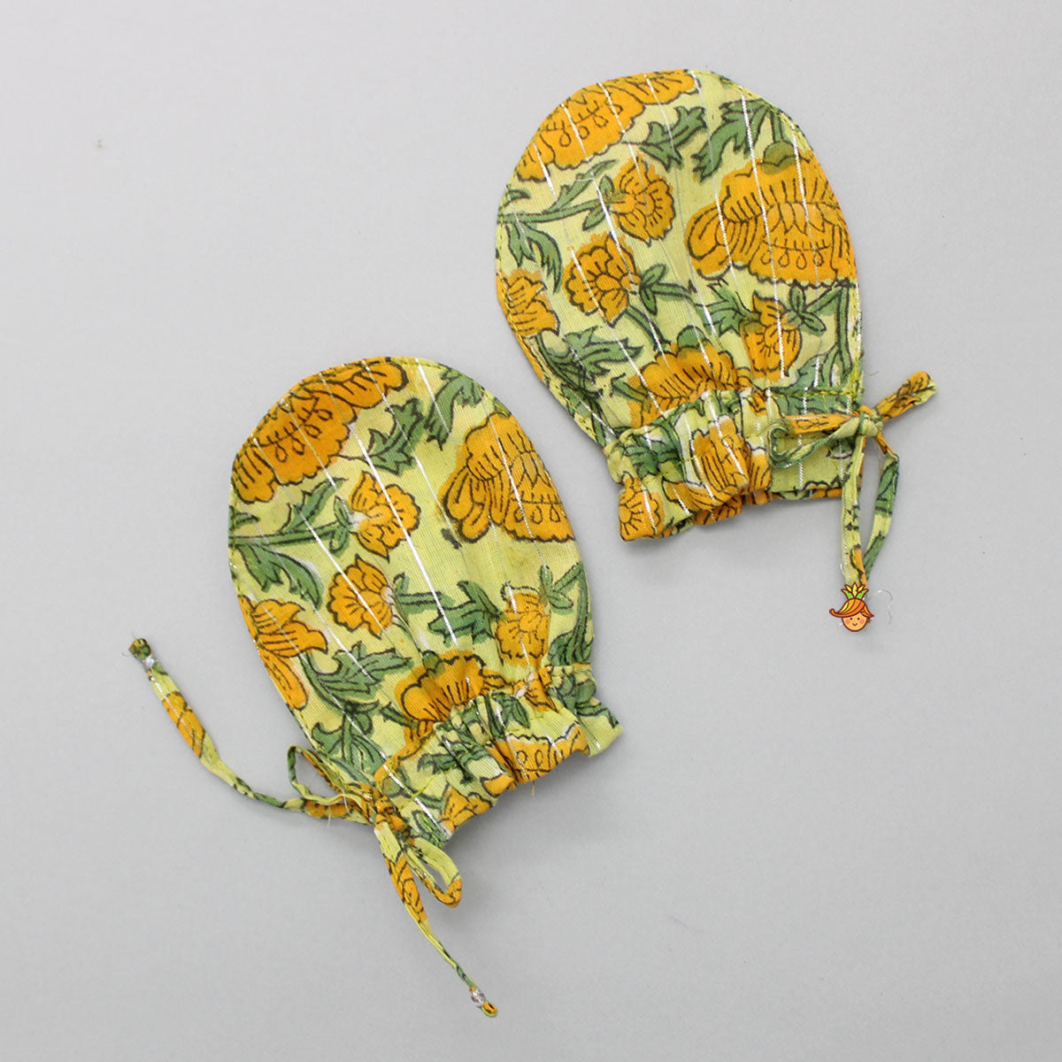 Pre Order: Hand Block Printed Multicolour Infant Baby Set With Swaddle