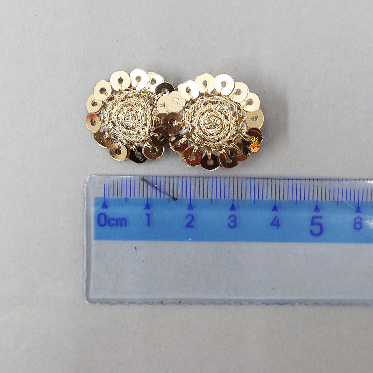 Floral Sequins Hair Clip - Set Of 3
