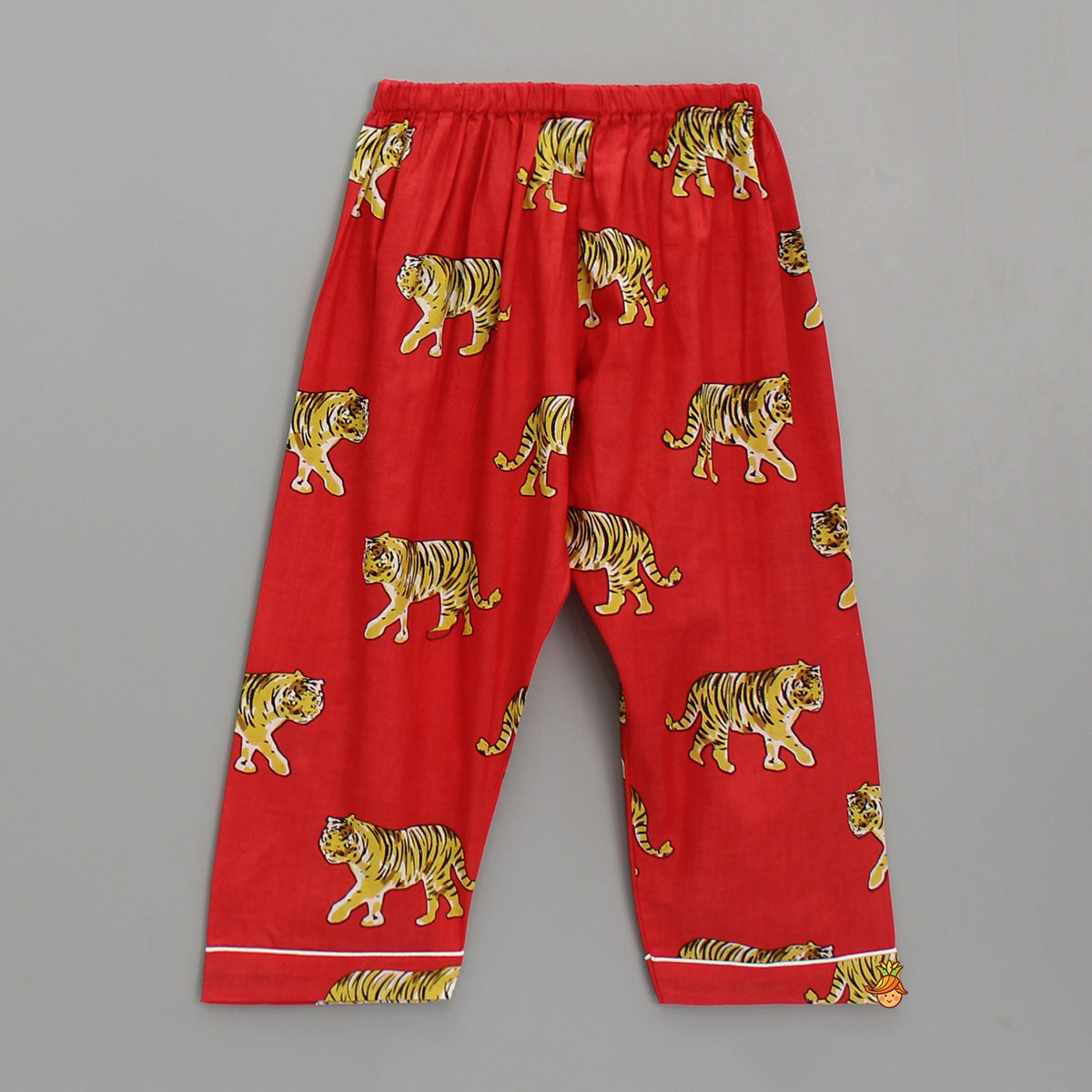 Pre Order: Tiger Printed Red Sleepwear