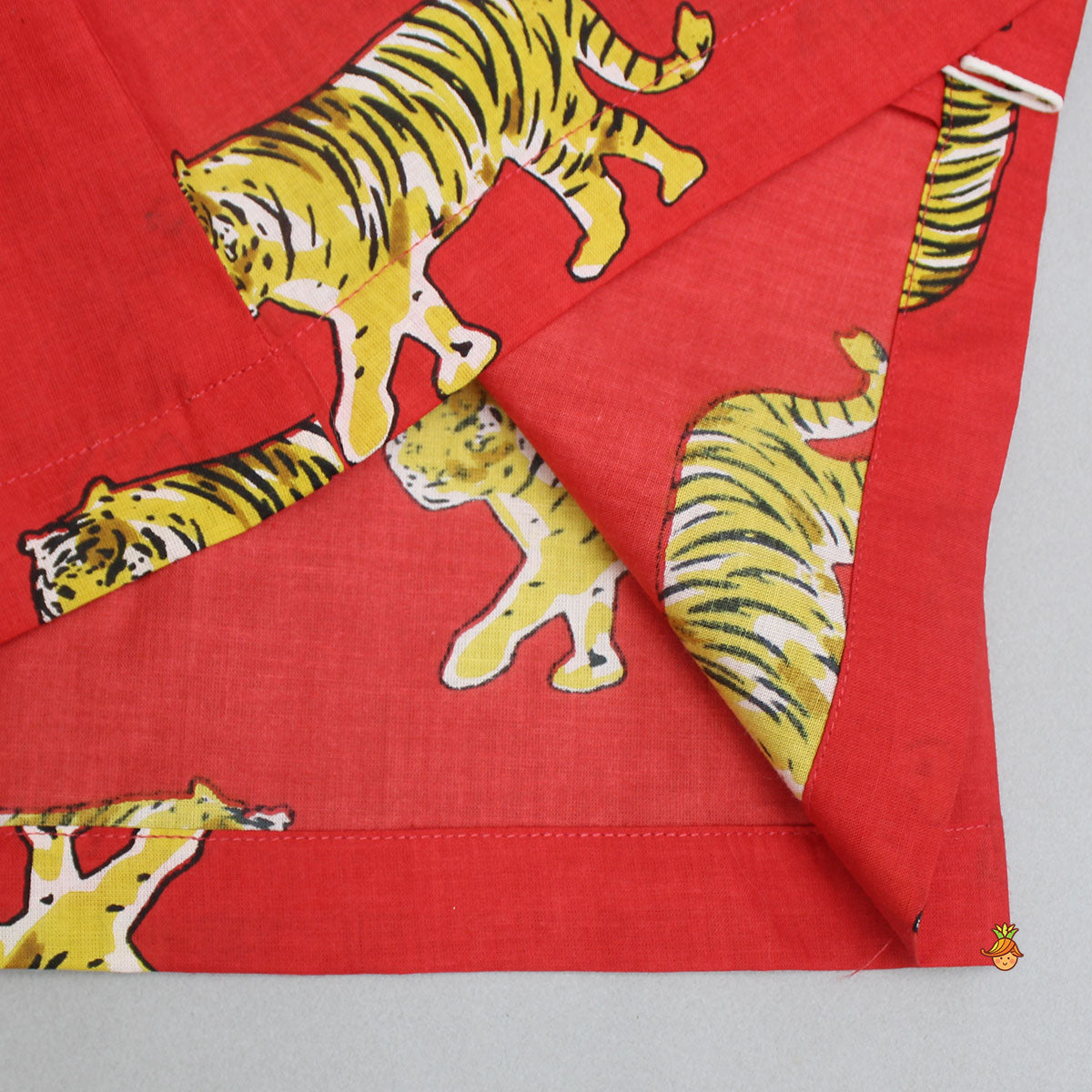 Pre Order: Tiger Printed Red Sleepwear