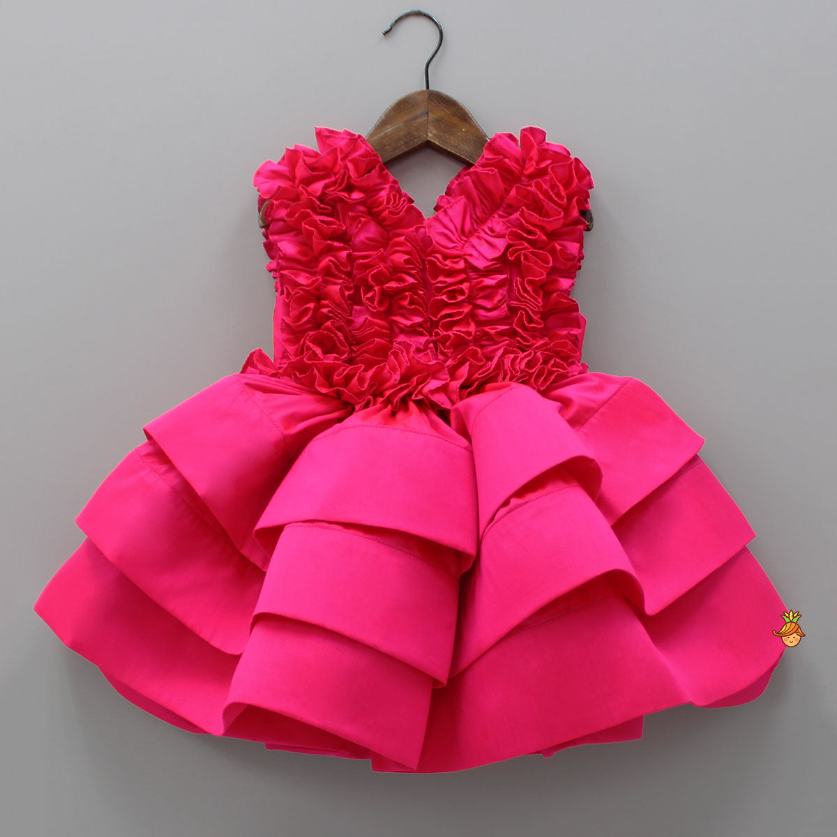 Pre Order: Pink Frills Enhanced Layered Dress