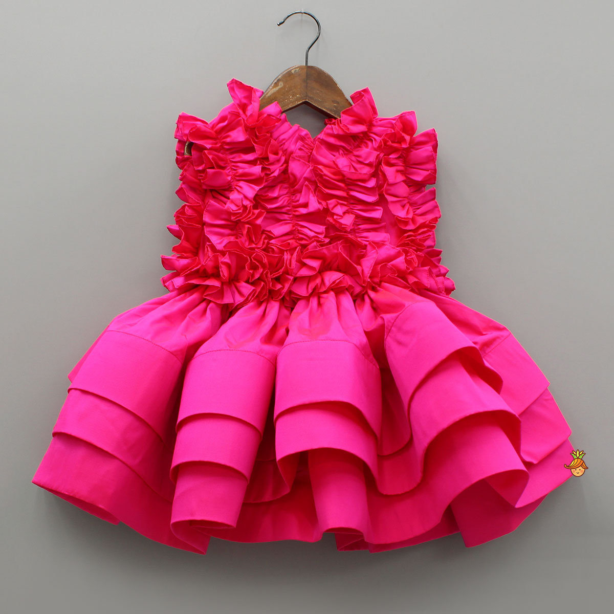 Pre Order: Pink Frills Enhanced Layered Dress