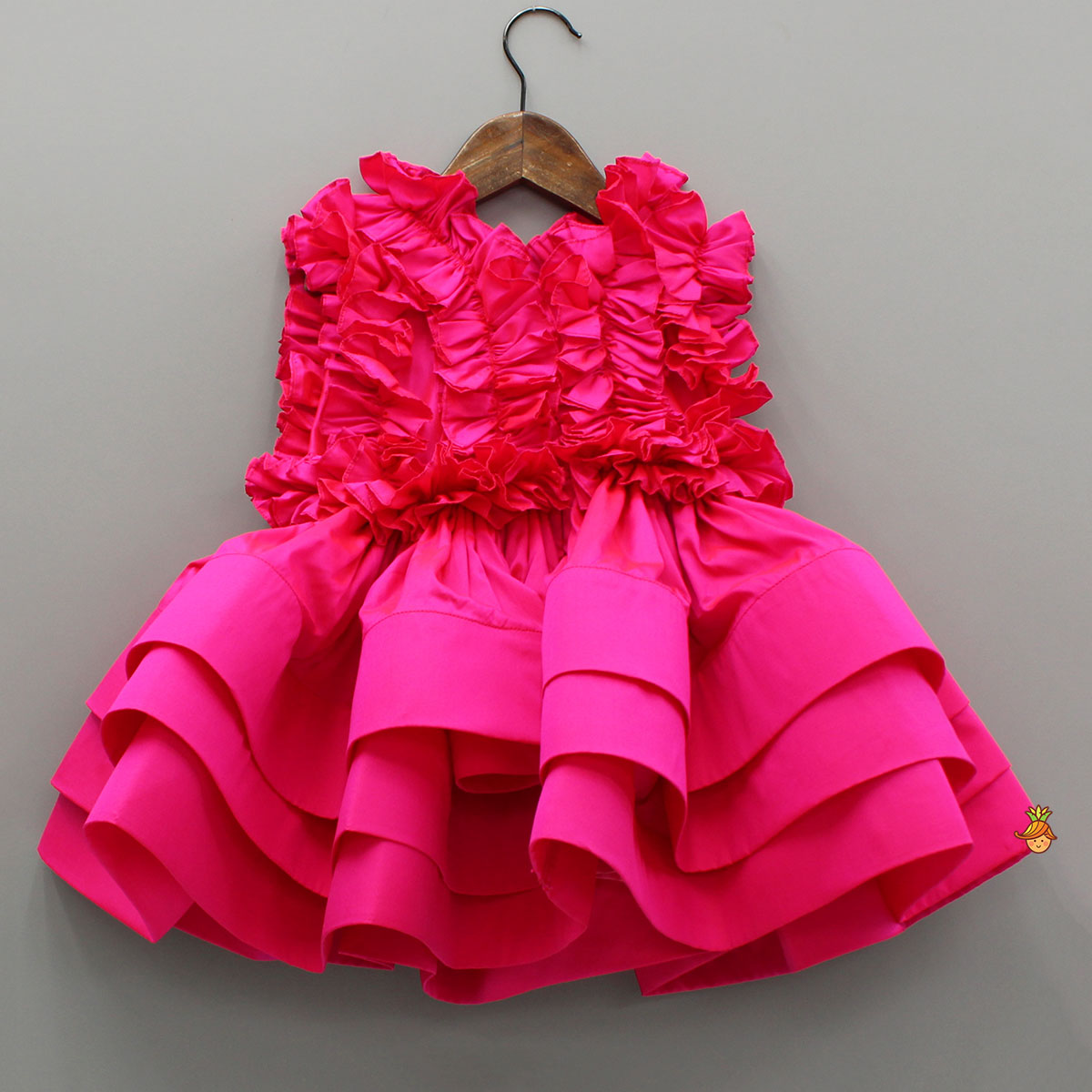 Pre Order: Pink Frills Enhanced Layered Dress