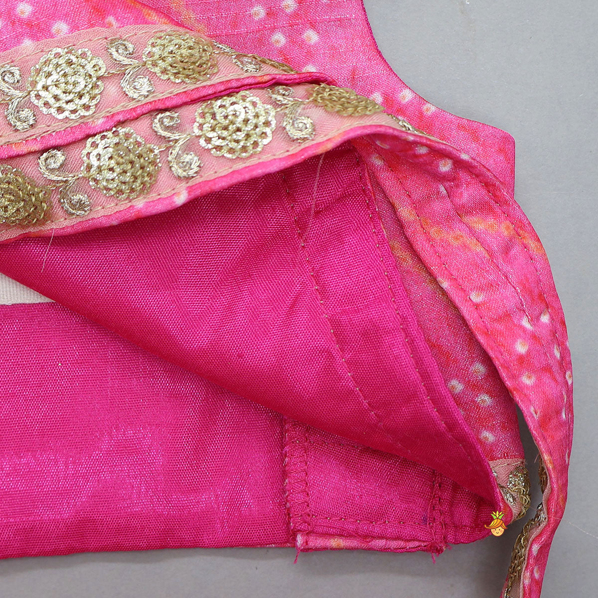 Pre Order: Elegant Pink Top And Fringes Tassels Detail Lehenga With Matching Dupatta