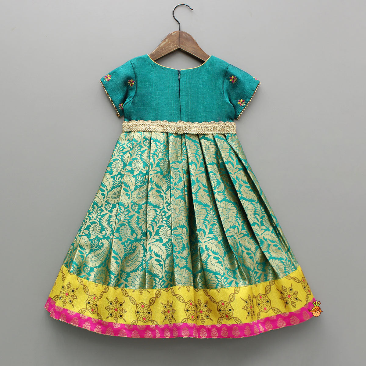 Pre Order: Gorgeous Brocade Anarkali And Yellow Dupatta