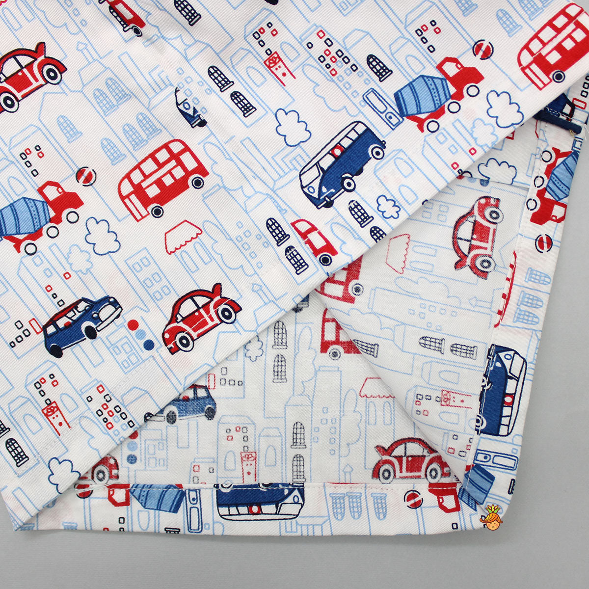 Pre Order: Car Printed Multicolour Sleepwear