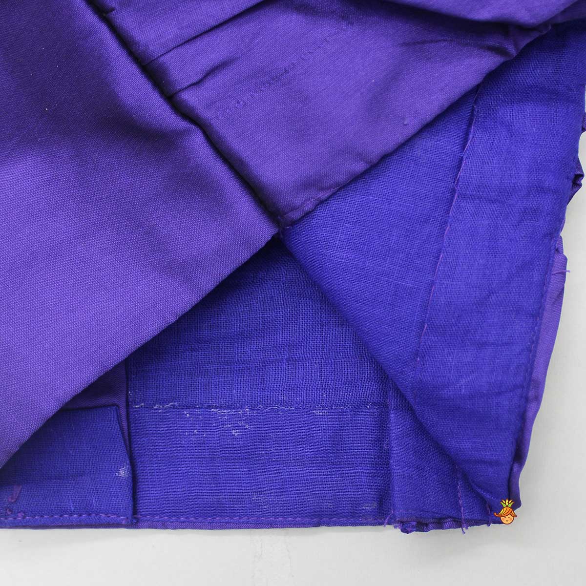 Pre Order: Puffy Gathered Yoke Purple Top And Lehenga