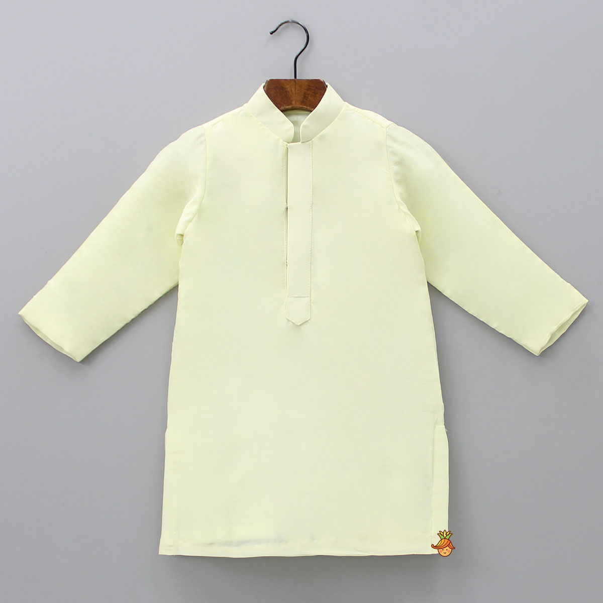 Pre Order: Kurta With Yellow Open Jacket And Off White Churidar