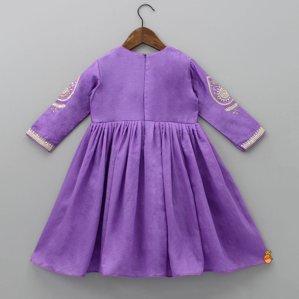 Pre Order: Crisscross-Knotted Lavender Kurti