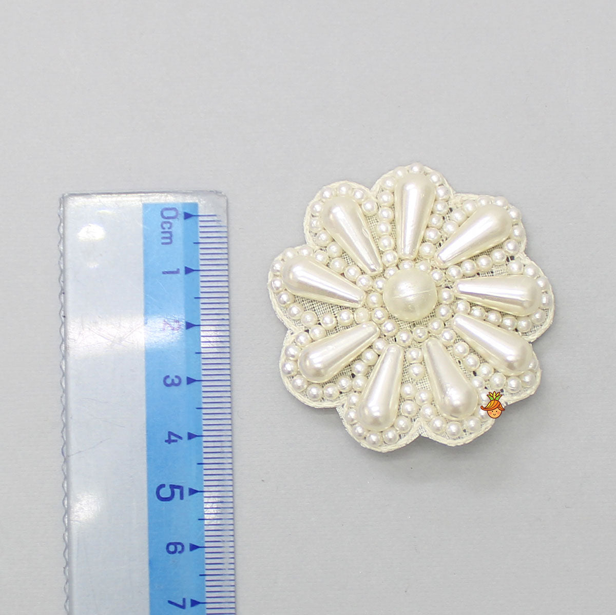 Elegant Off White Floral Hair Clip
