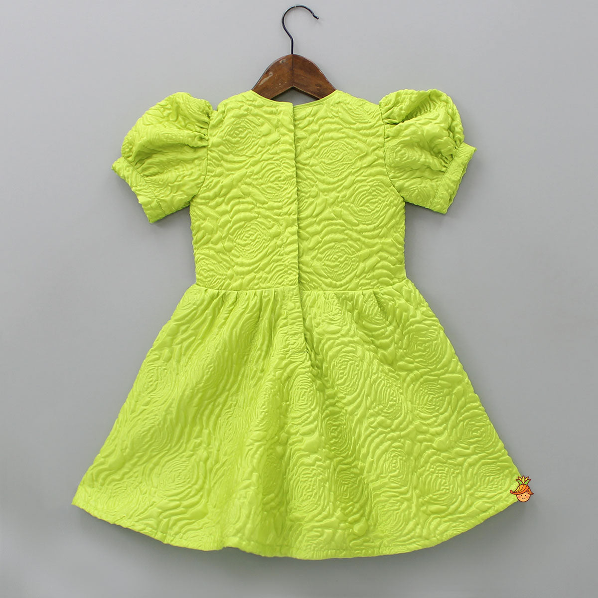 Pre Order: Green Embossed Dress