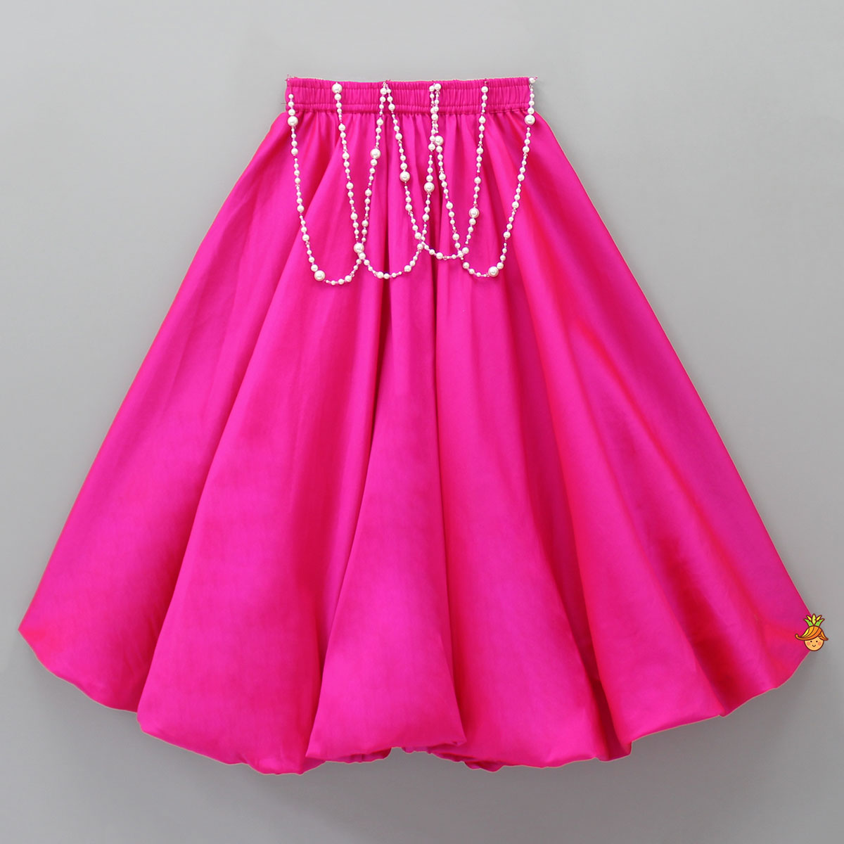 Pre Order: Stylish One-Shoulder Pink Top And Lehenga