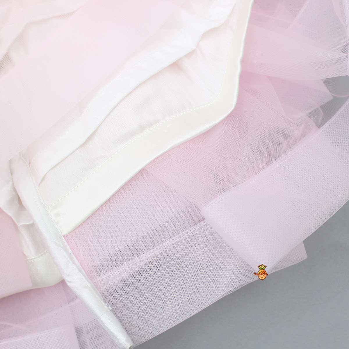 Pre Order: Dual-Colour Princess Net Flared Dress