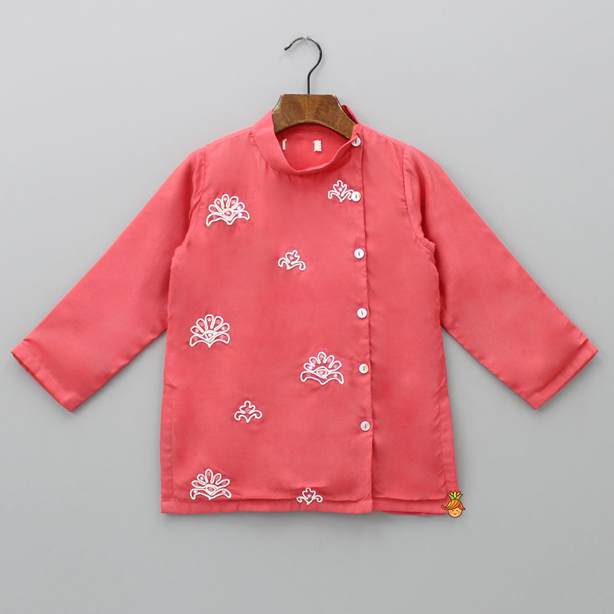 Pre Order: Side Buttons Detail Kurta And Pyjama