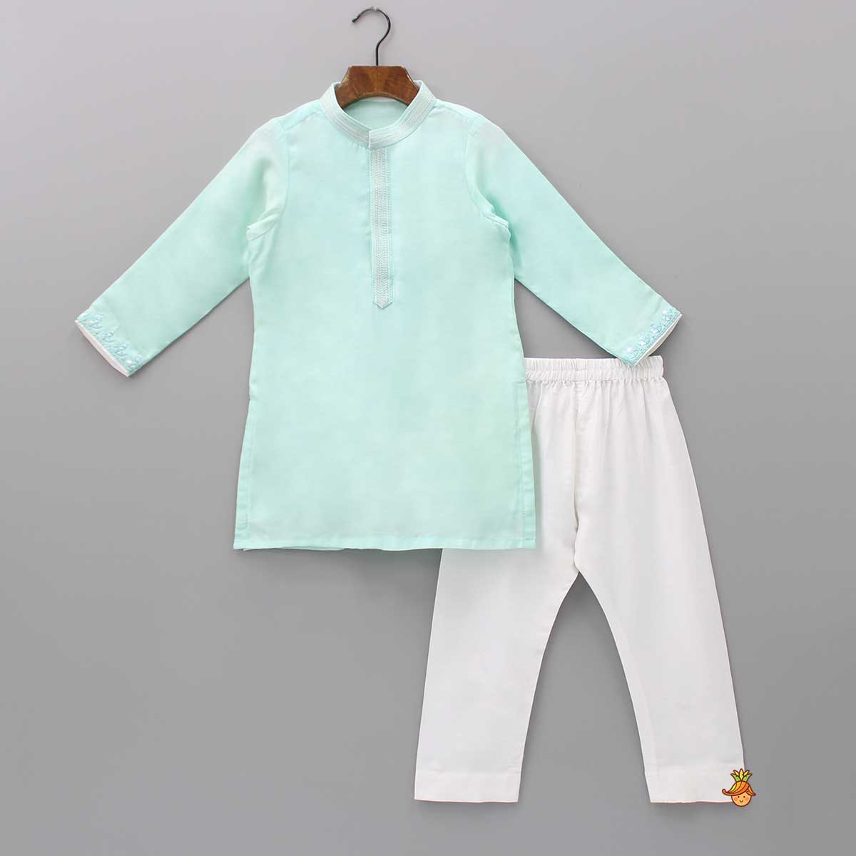 Pre Order: Kurta With Faux Mirror Jacket And Pyjama