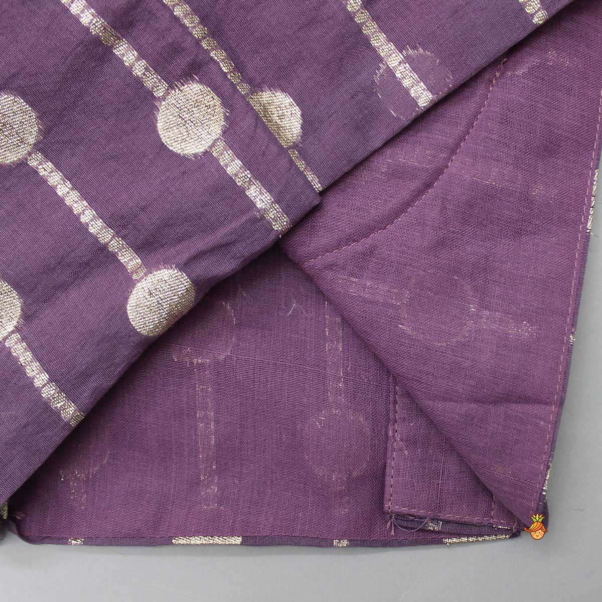 Pre Order: Brocade Embroidered Purple Top And Lehenga