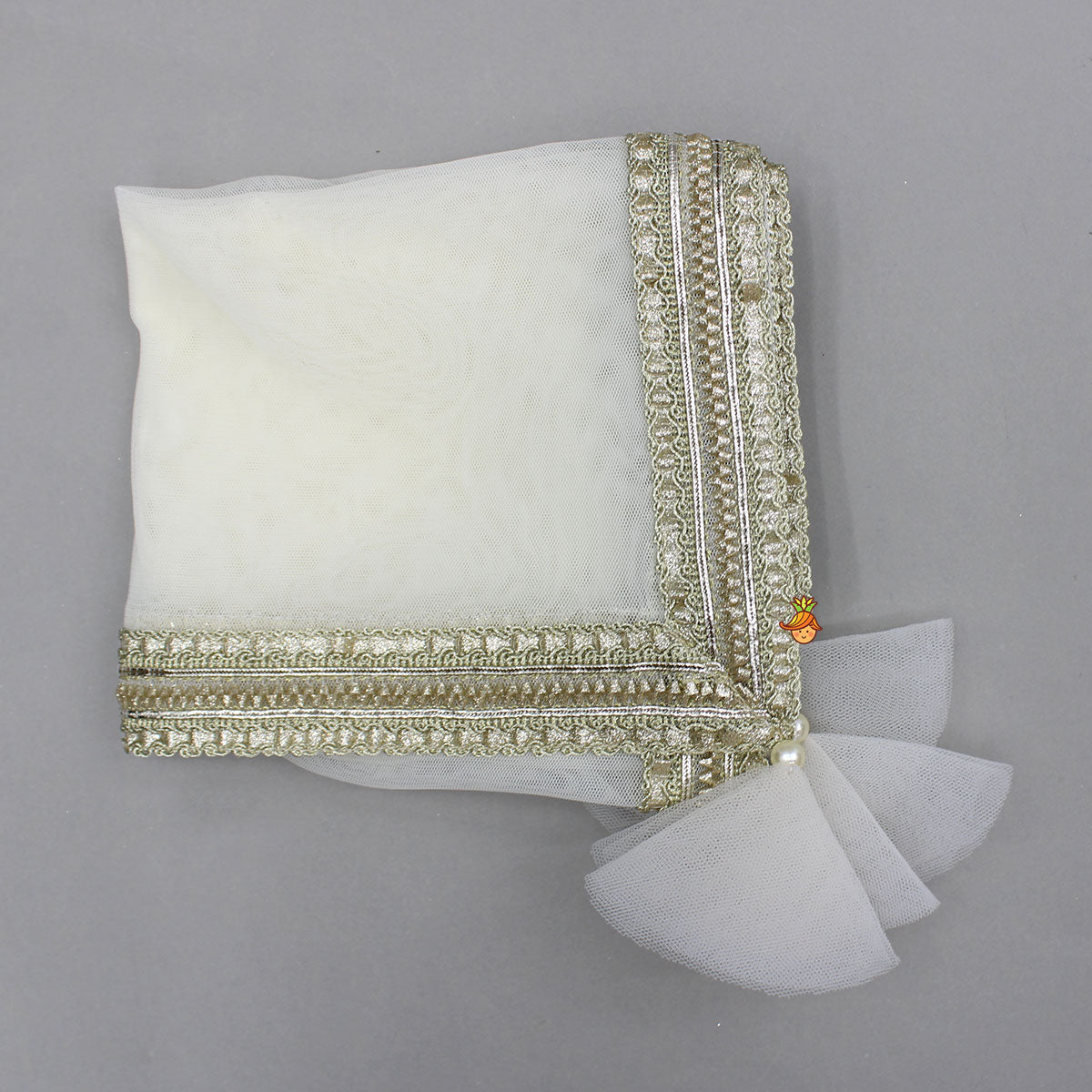 Pre Order: Chanderi Embroidered Ivory Top And Sharara With Net Dupatta