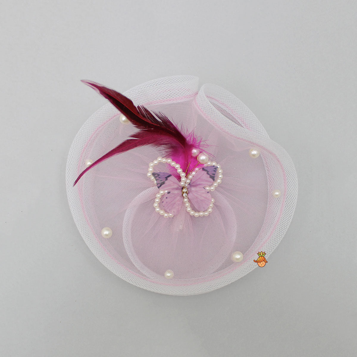 Fancy Pink Butterfly Hair Clip