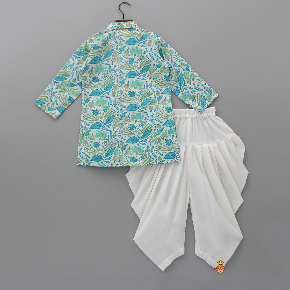 Printed Cotton Multicolour Kurta And Patiala