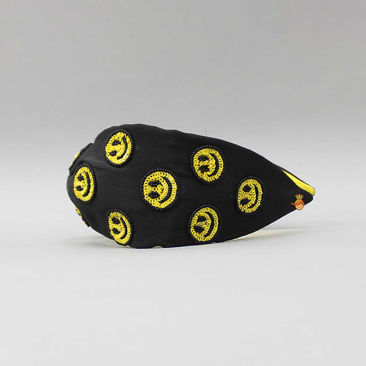 Smiley Face Embroidered Hairband