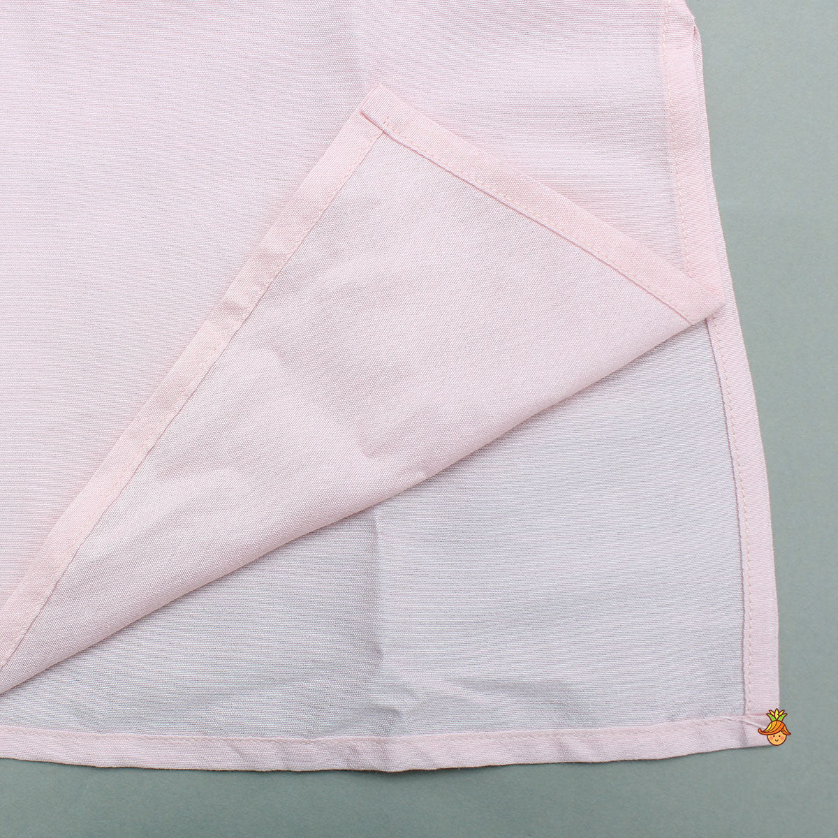 Pre Order: Pink Kurta With Hand Embroidered Floral Printed Jacket And Pyjama