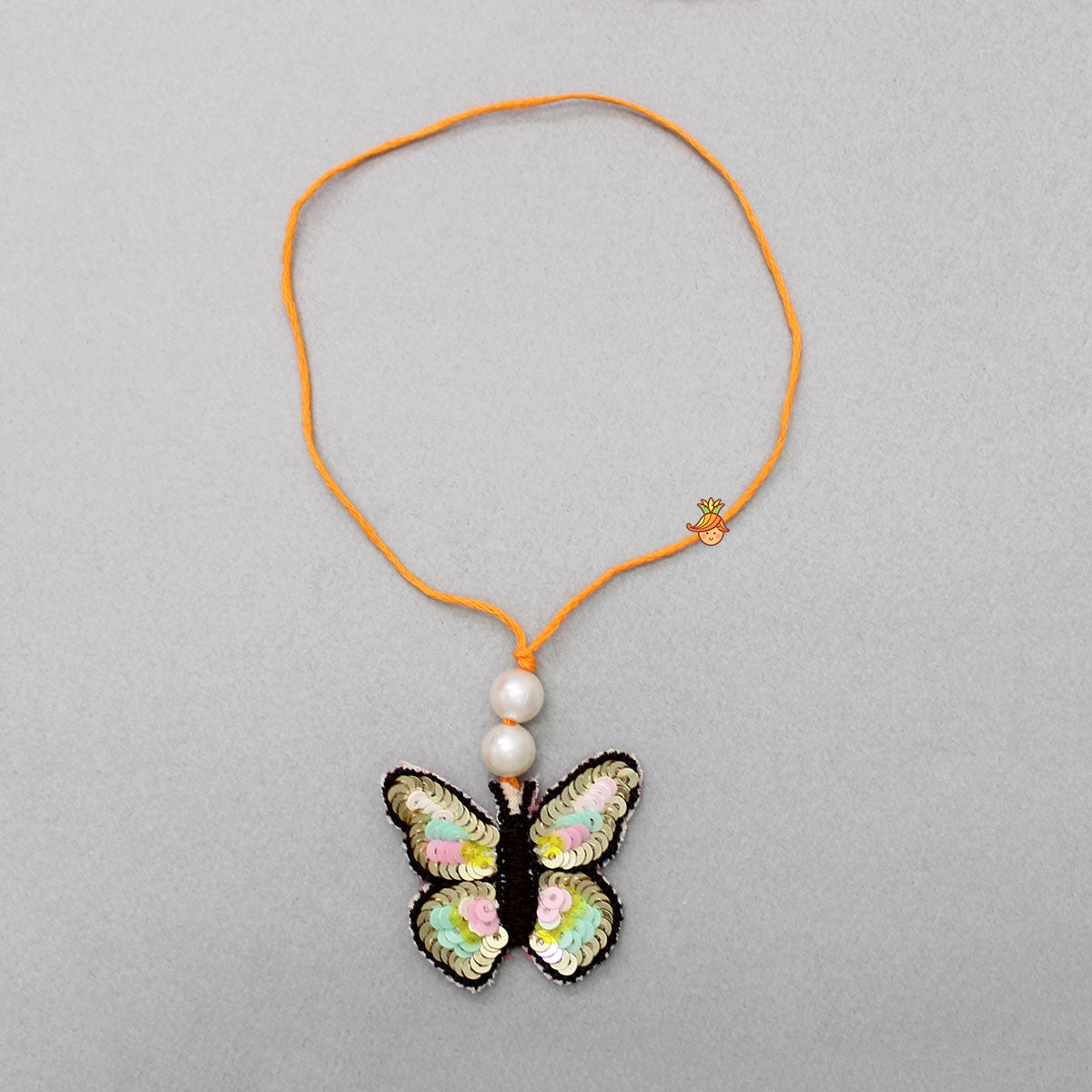 Multicolour Sequined Butterfly Rakhi