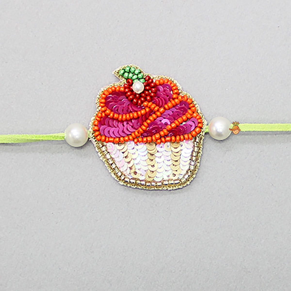 Cupcake Embroidered Rakhi