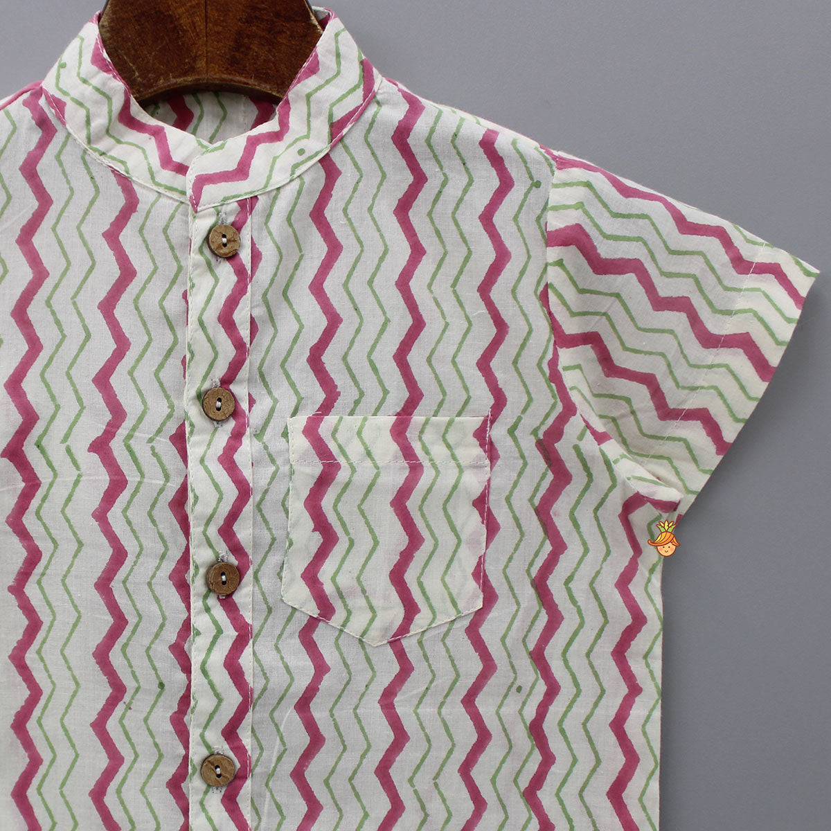 Pre Order: Chevron Printed Multicolour Shirt