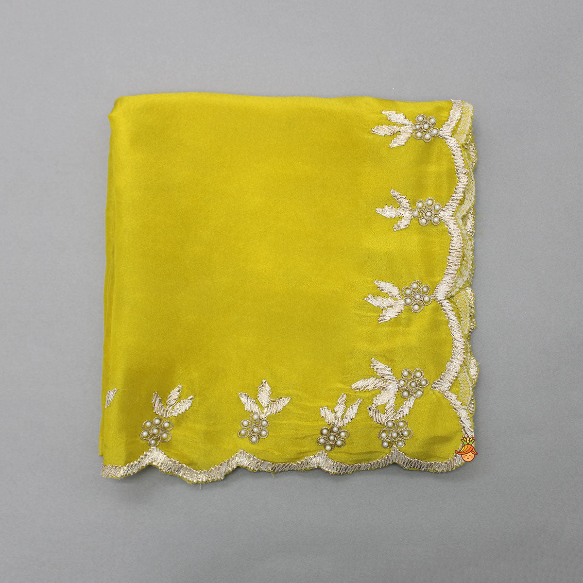 Gota Work Yellow Dupatta