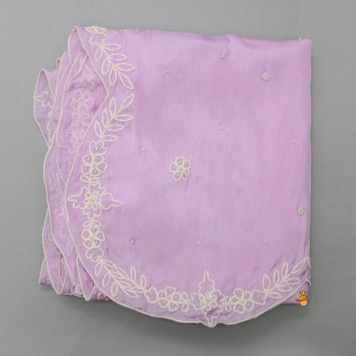 Lavender Embroidered Dupatta