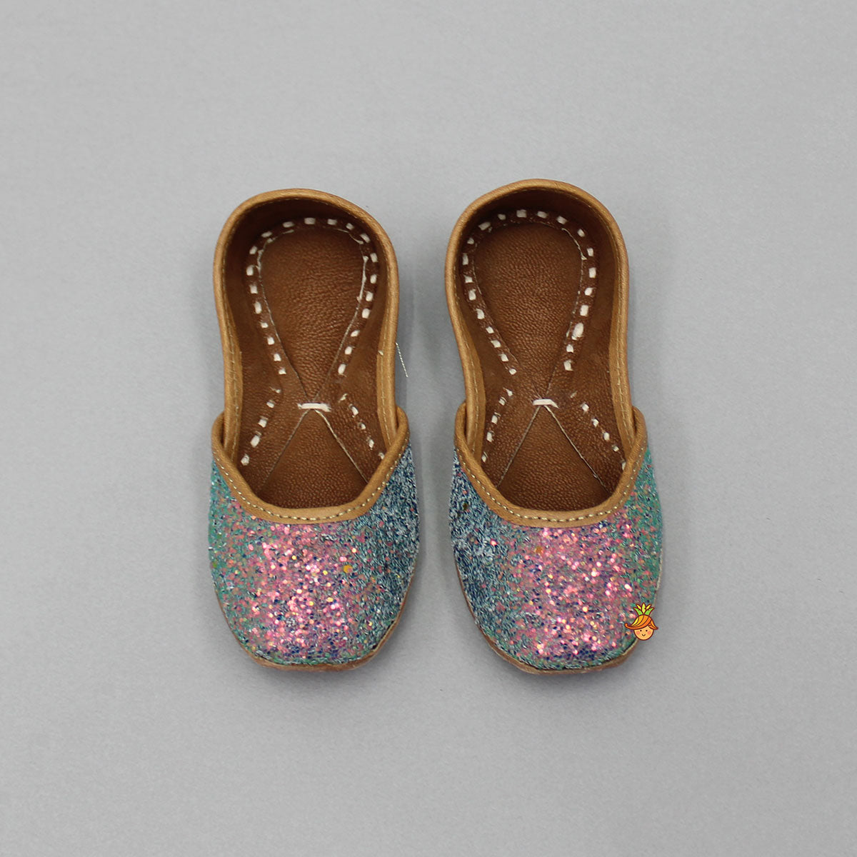 Multi Colour Glittery Jutti