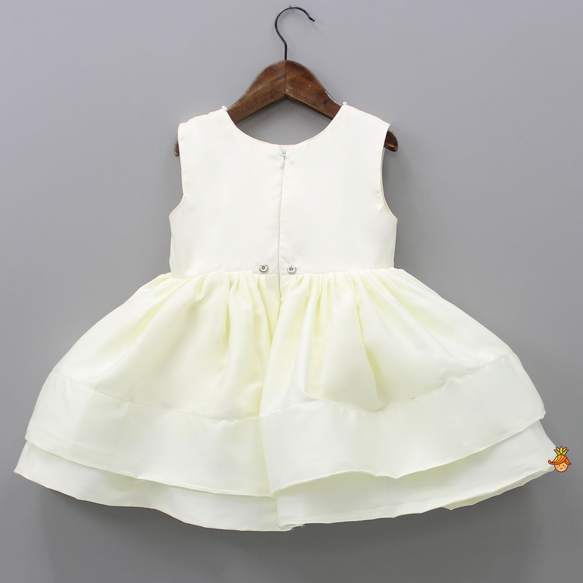 Pre Order: Butterfly Detail Layered Dress With Detachable Back Bow