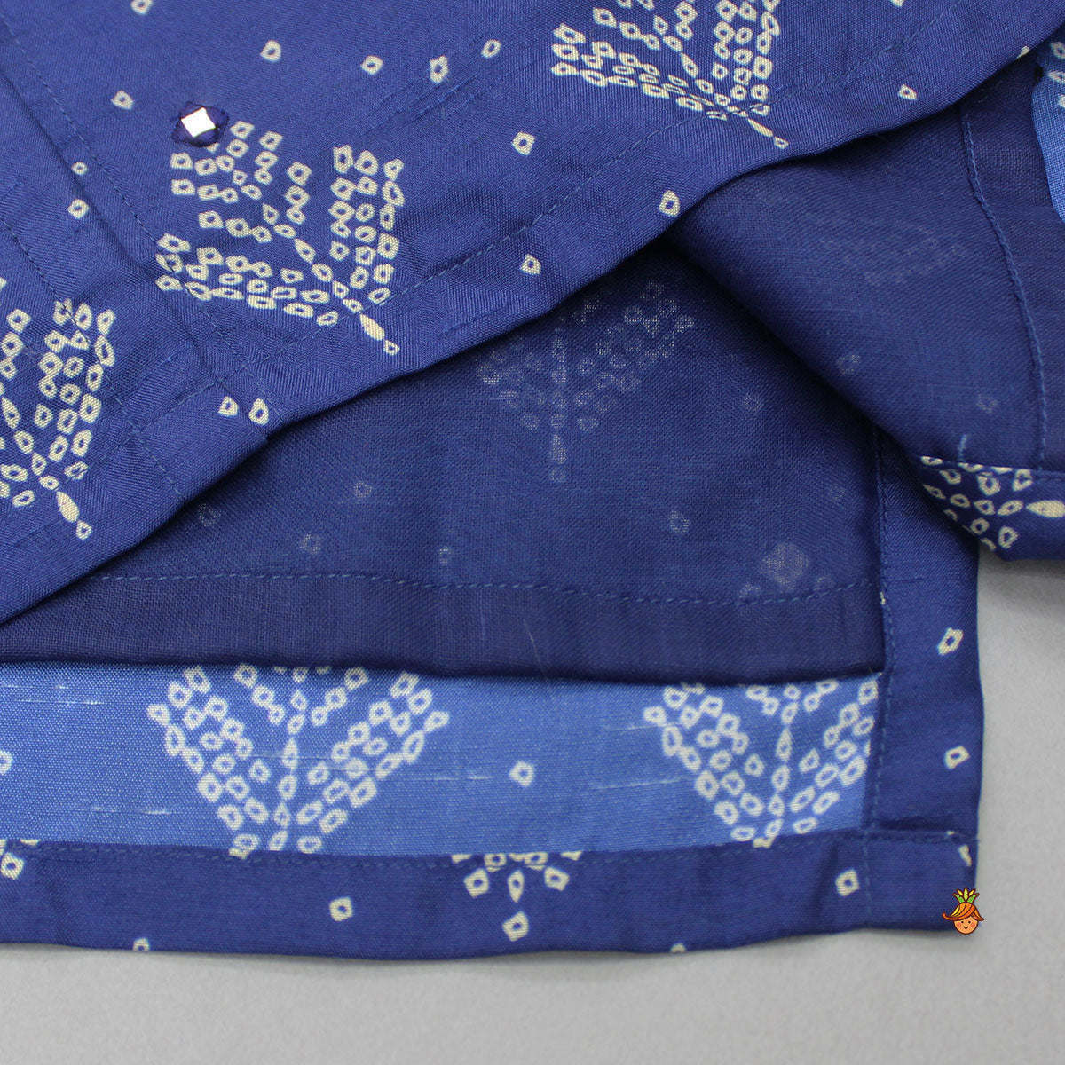 Pre Order: Printed Blue Kurta And Pyjama