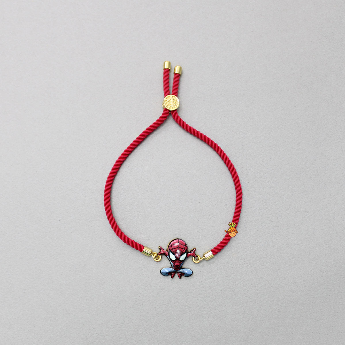 Red Adjustable Rope String Rakhi With Cartoon Character