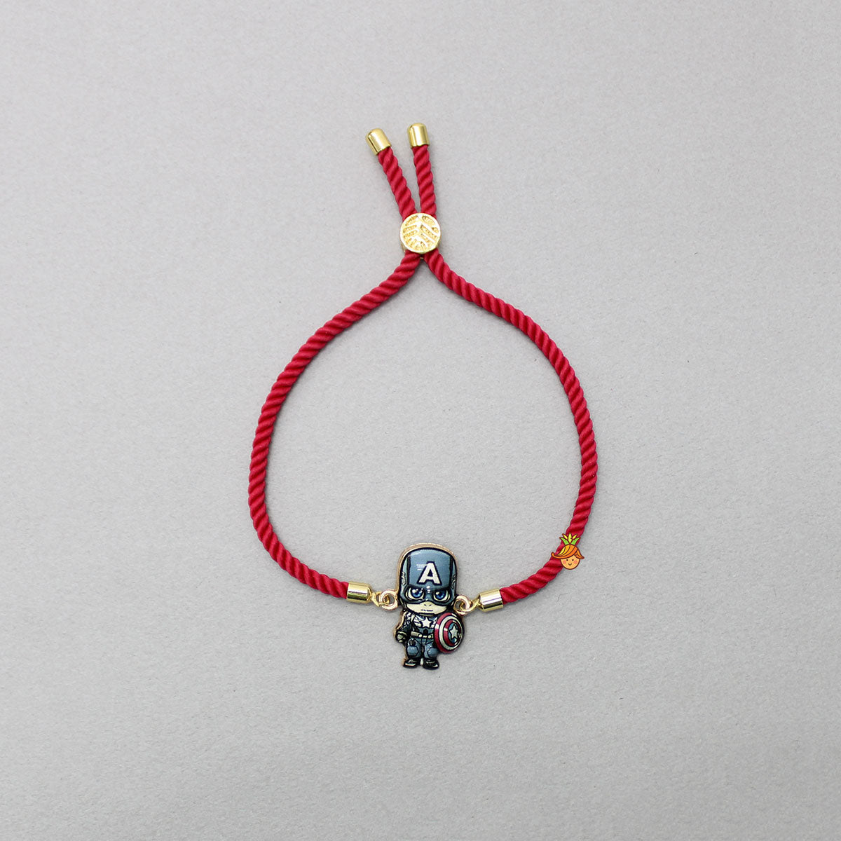 Cute Cartoon Character Adjustable Rope String Rakhi