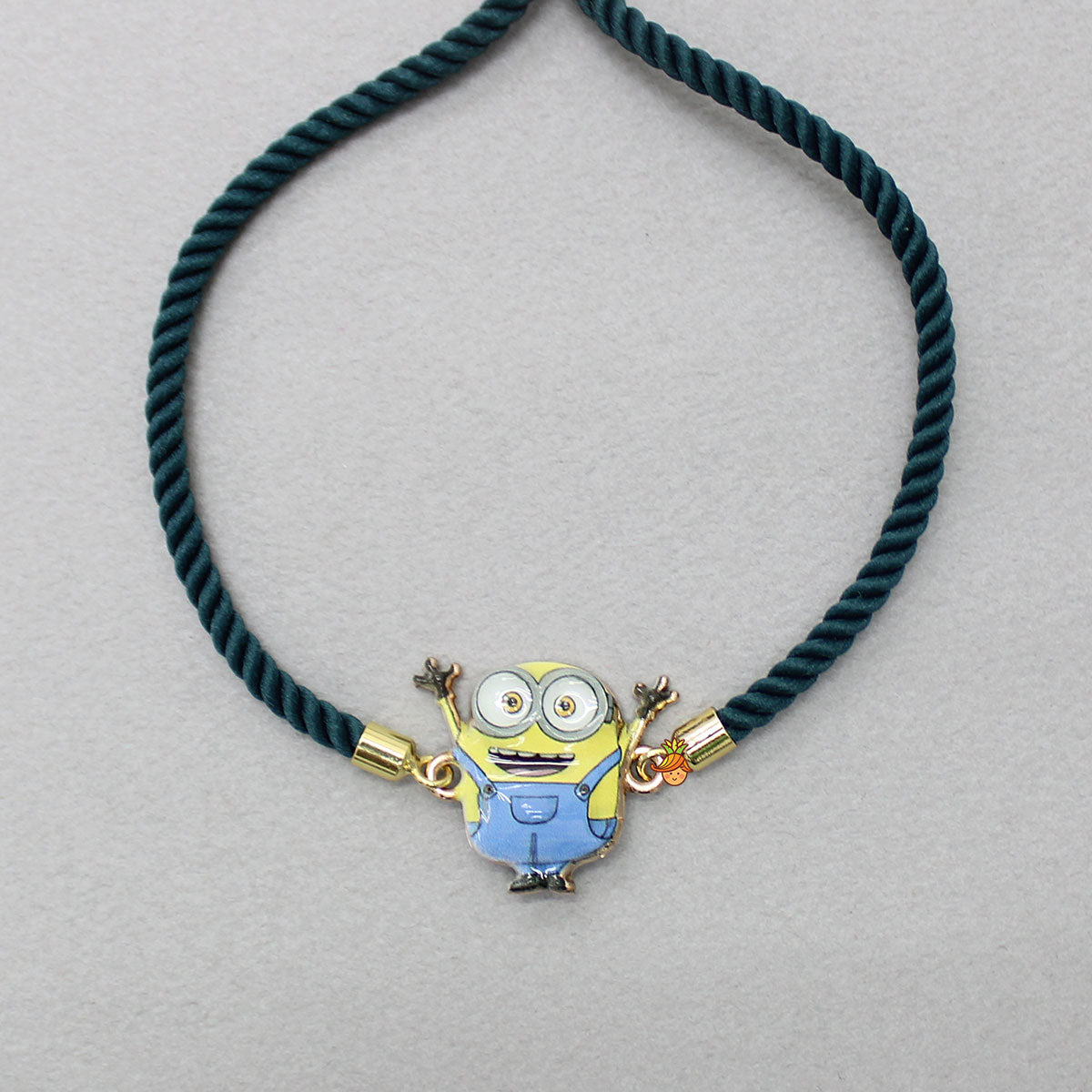 Cartoon Character Adjustable Green Rope String Rakhi