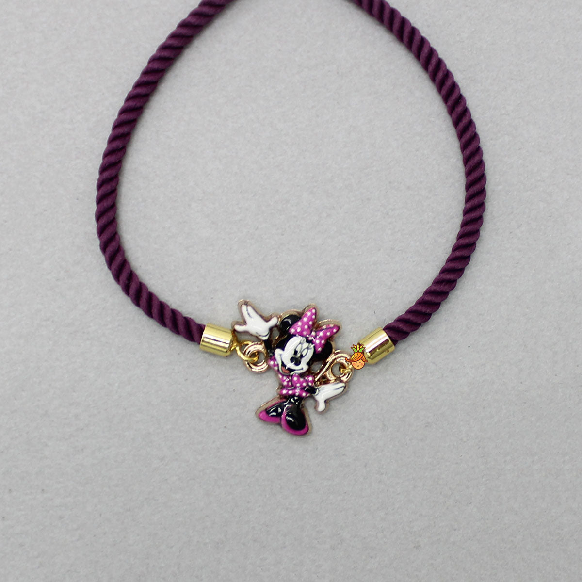 Purple Adjustable Rakhi With Cartoon Character