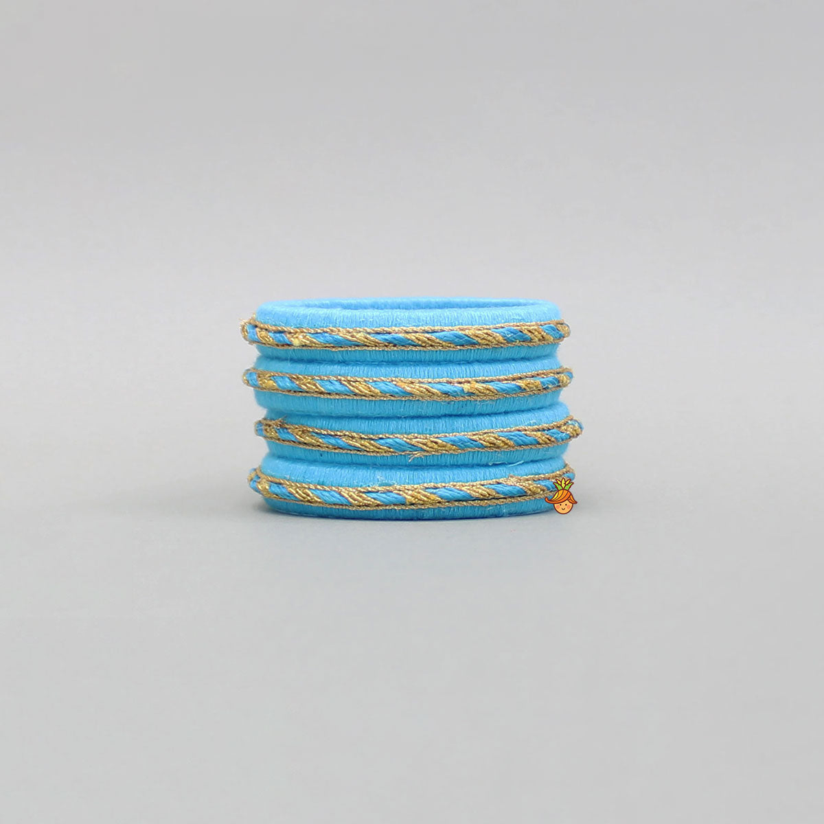 Blue Thread And Lace Detailed Bangles Set