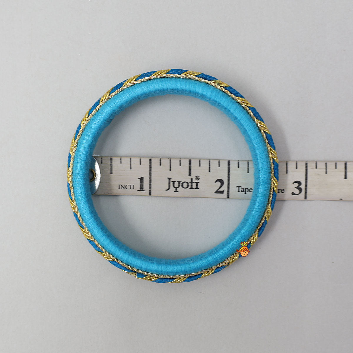 Blue Thread And Lace Detailed Bangles Set