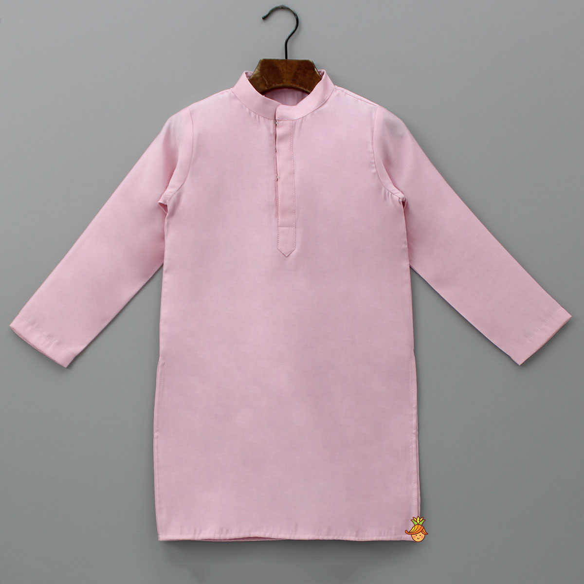 Pre Order: Pink Kurta With Multicoloured Embroidered Jacket And Pyjama