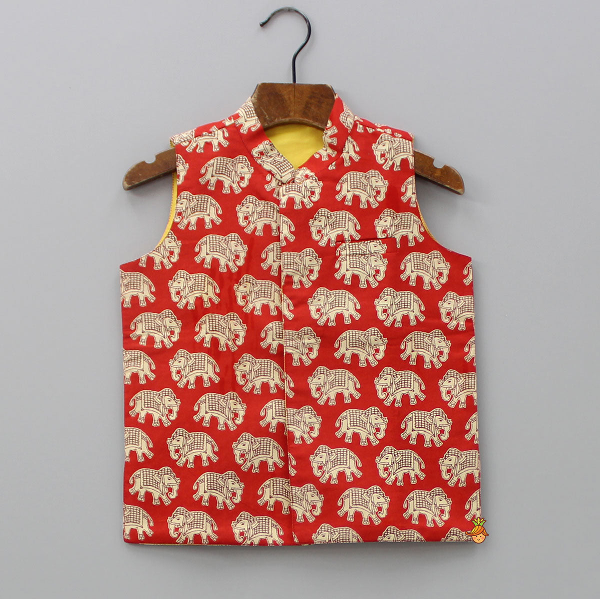 Pre Order: Red Elephant Printed Jacket