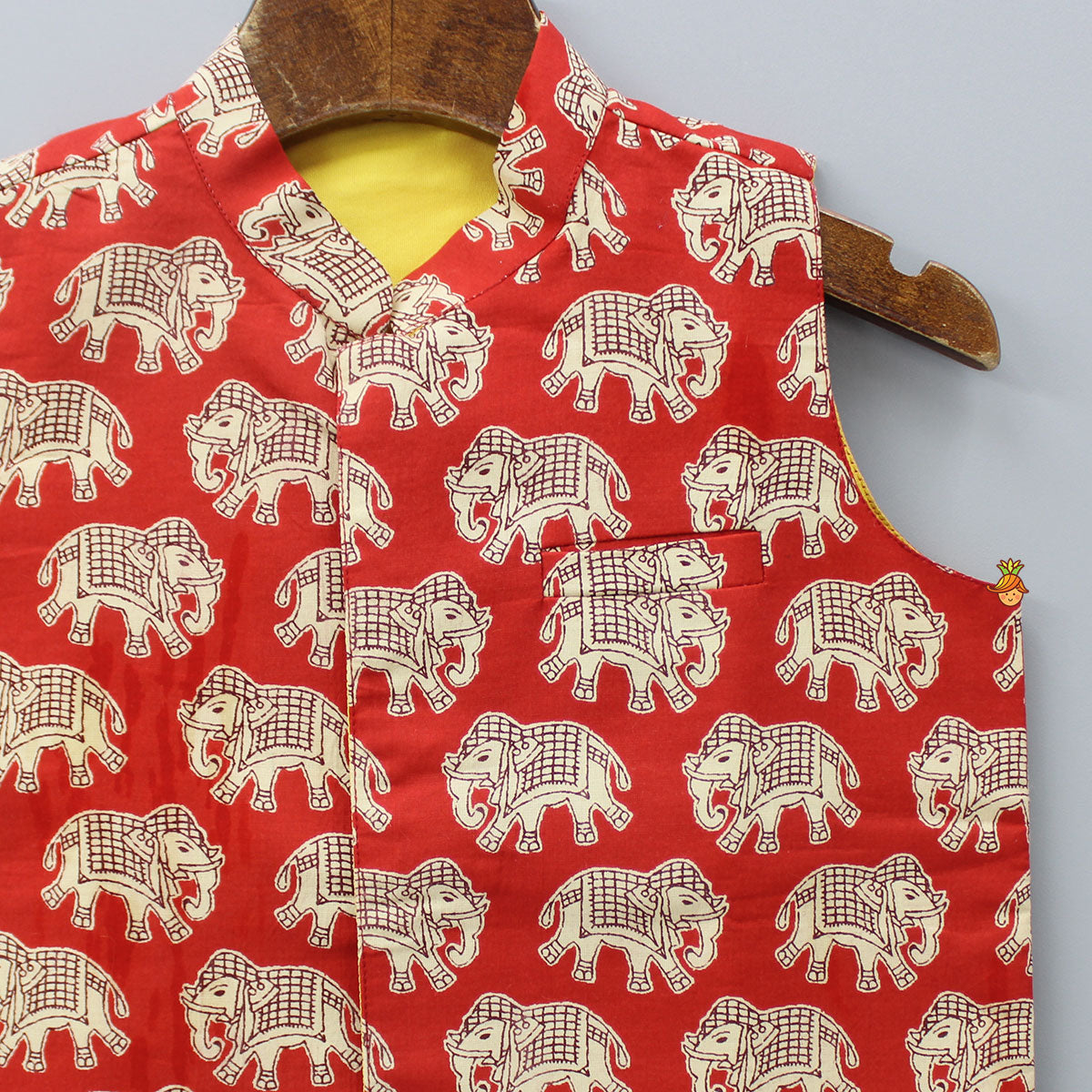 Pre Order: Red Elephant Printed Jacket