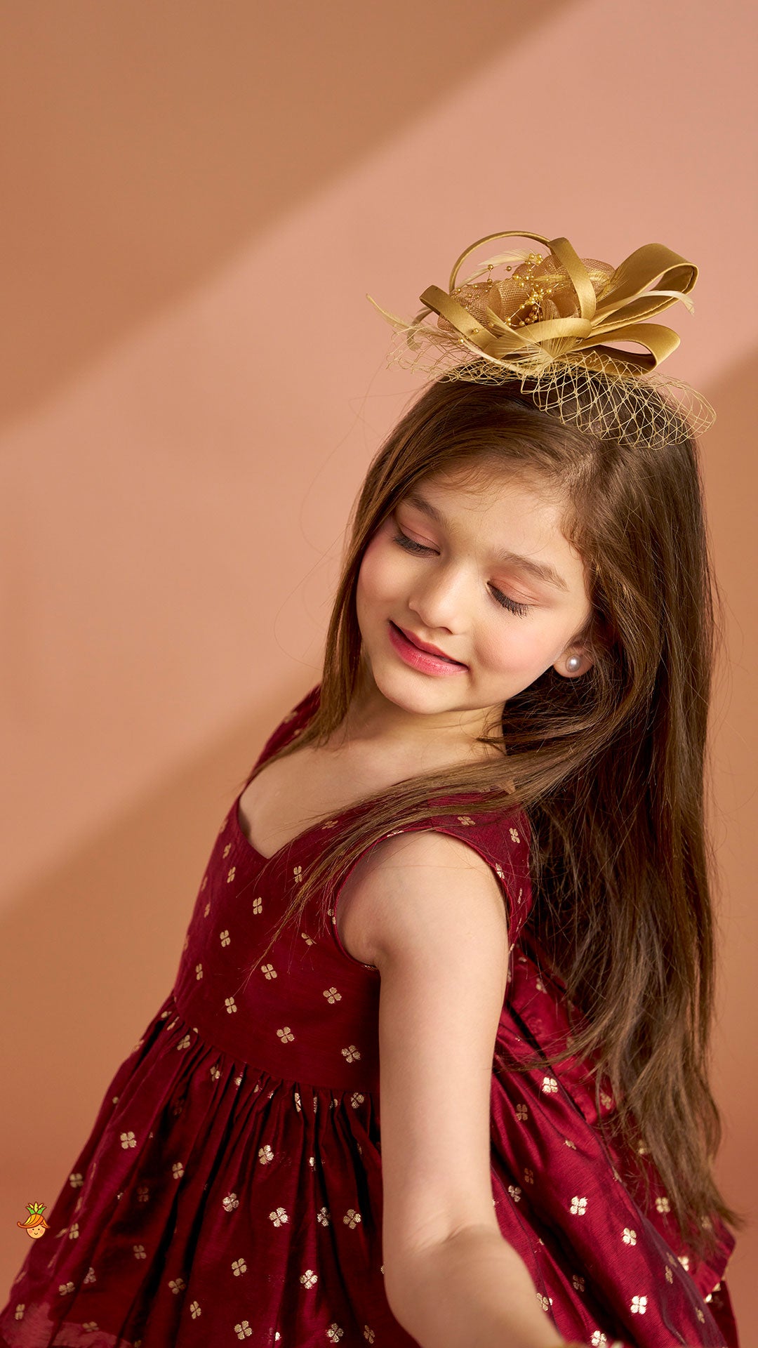 Pre Order: Chanderi Embroidered Maroon Peplum Top With Lehenga