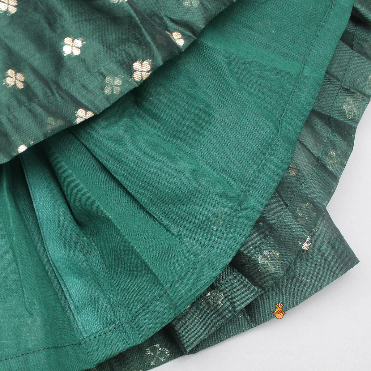 Pre Order: Embroidered Strappy Green Kurti