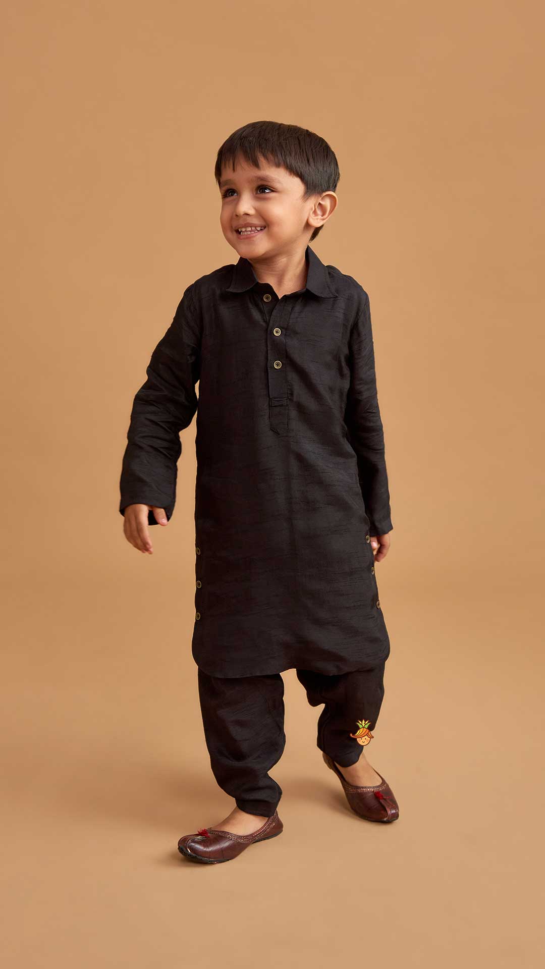 Pre Order: Black Kurta With Salwar